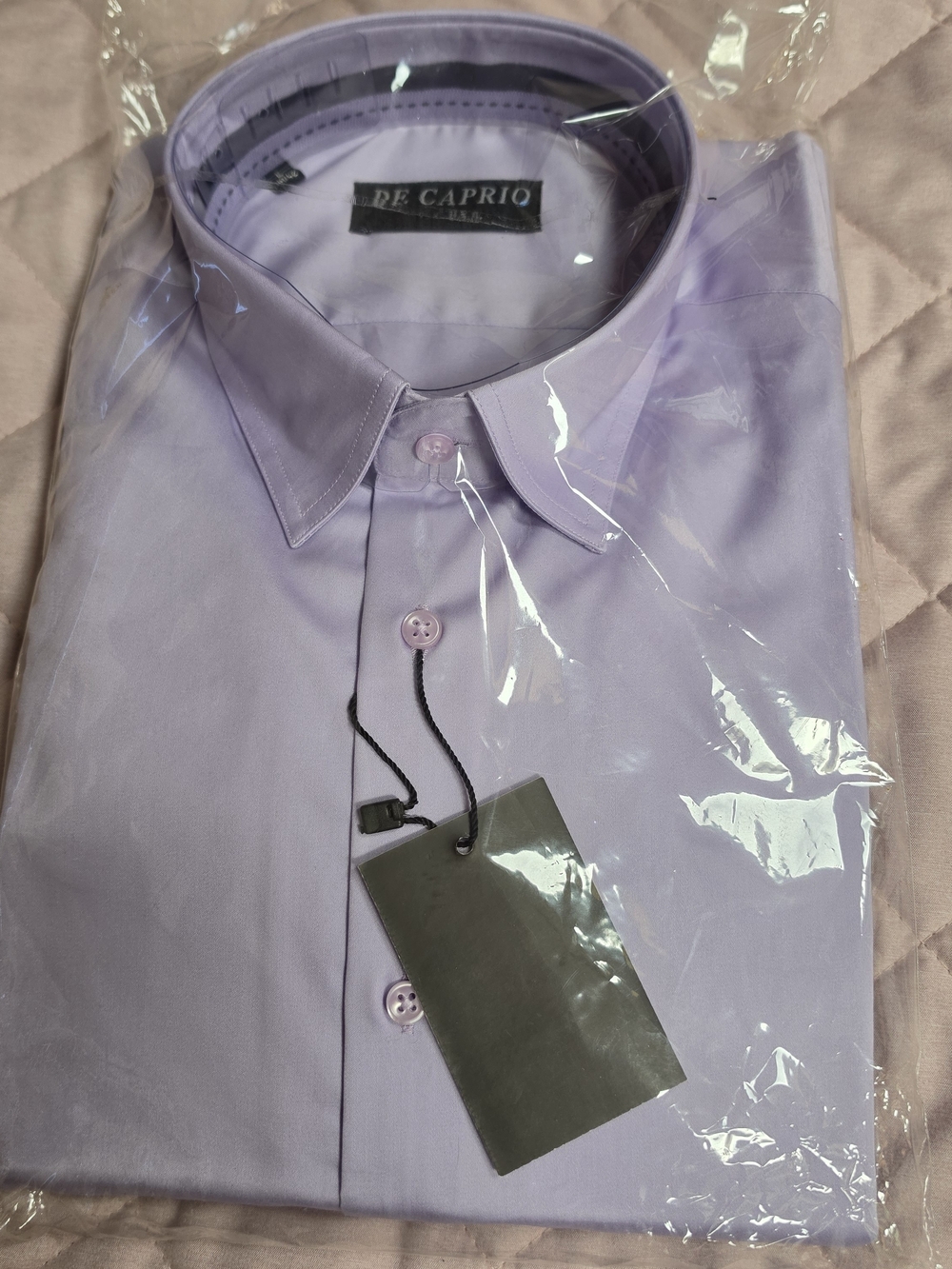 Men's Lavender Dress Shirt - Classic Collared Button-Down